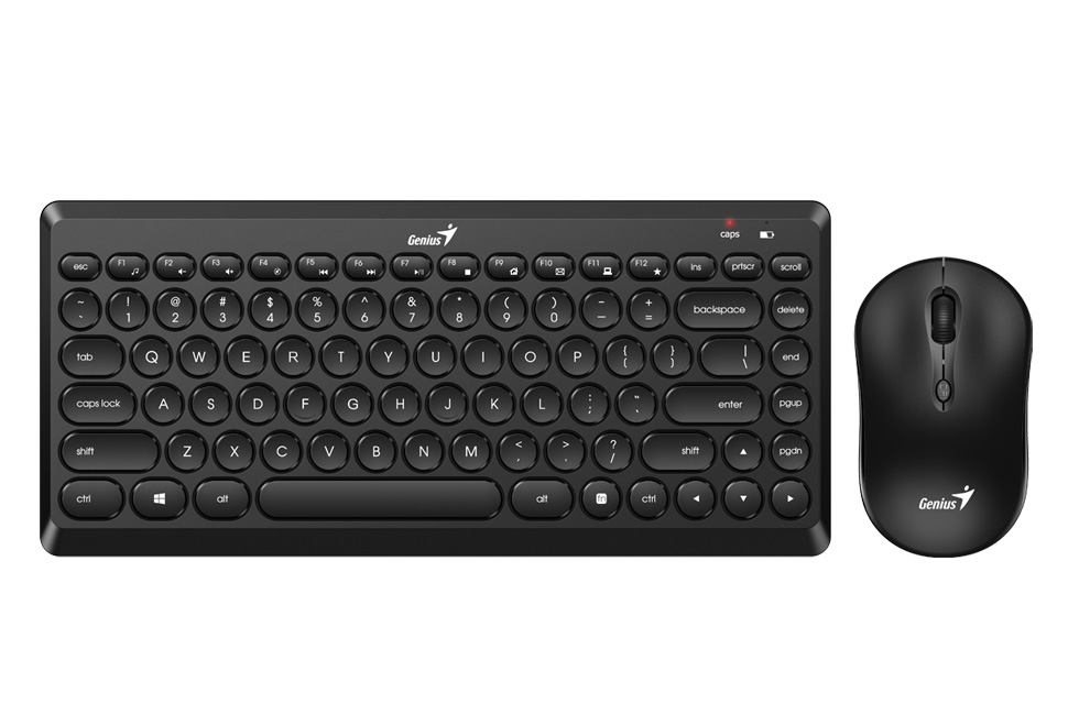 Kit Teclado Y Mouse Inal Mbrico Genius Luxemate Q Negro Joy Div