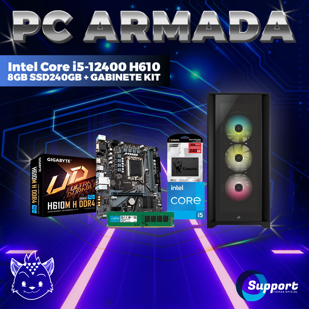 Pc Armada Intel Core I H Gb Ssd Gb Gabinete Kit Support