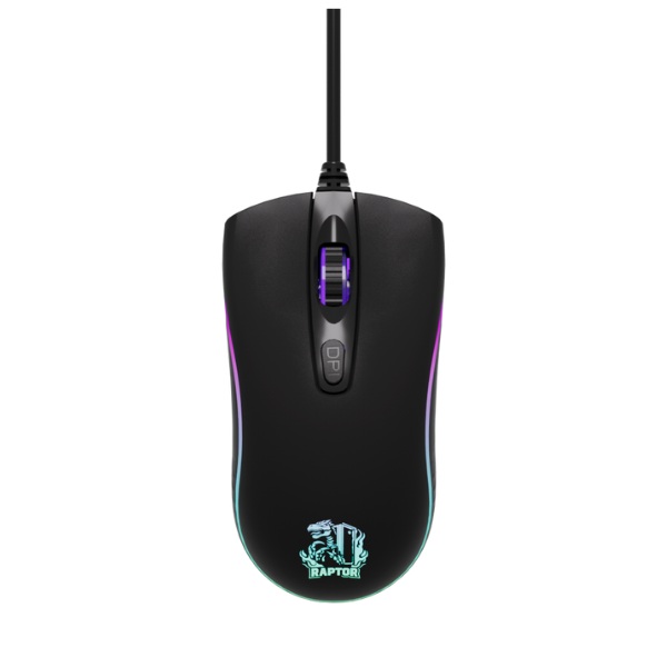 Perifericos Mouse USB Raptor Storm Grip Gamer RAP-MOU-LED-4BOT