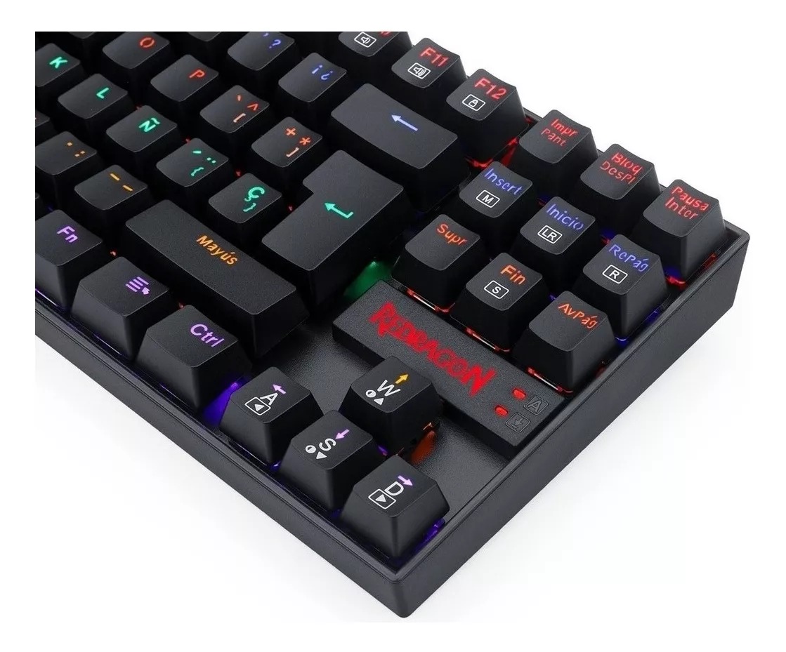 Perifericos Teclado USB Redragon Kumara Black RGB Red Switch Gamer Mecanico K552