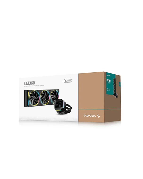 Refrigeracion Water Cooler DeepCool LM360 LCD ARGB Black R-LM360-BKDMMC-1