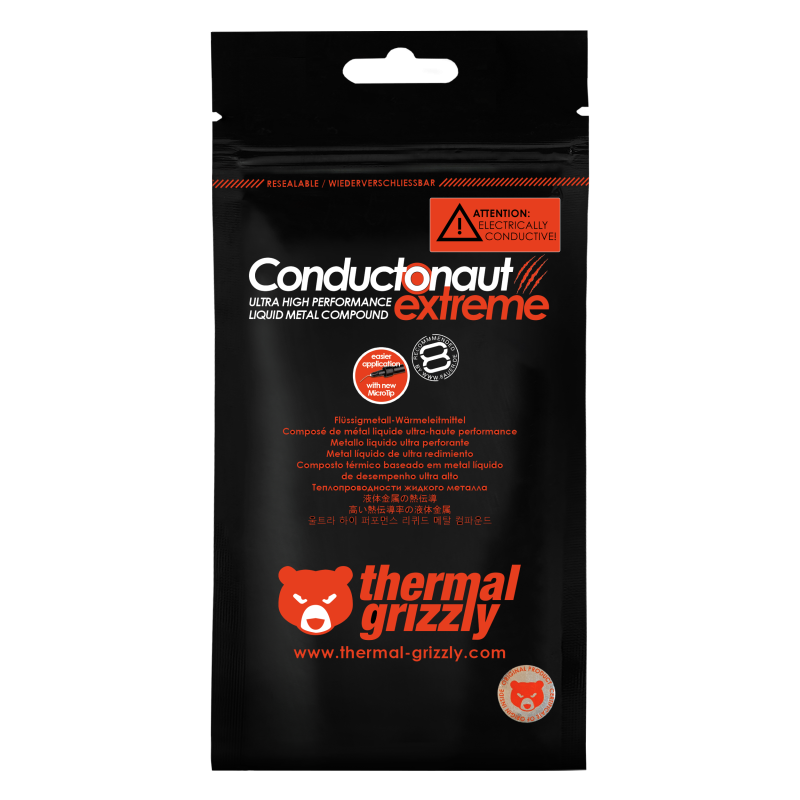 Refrigeracion Metal Liquido Thermal Grizzly Conductonaut Extreme 1g TG-CE-001-R