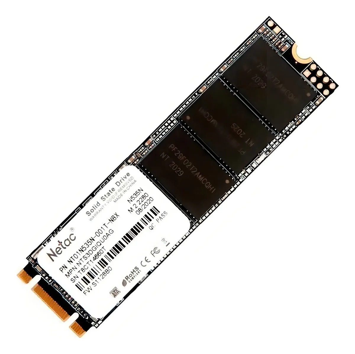 Almacenamiento Disco Solido SSD SATA Netac 1TB N535N M.2 NT01N535N-001T-N8X