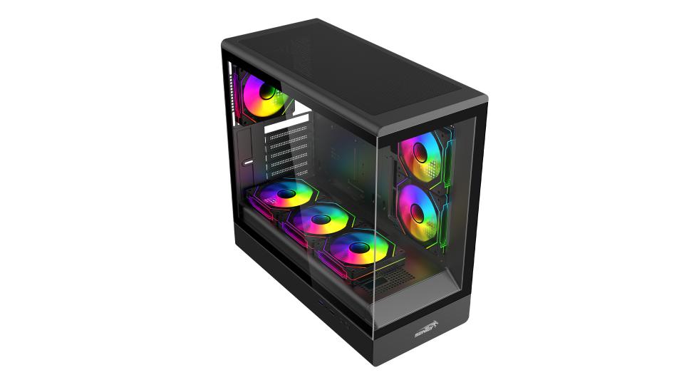 Gabinete Gamer Sentey Walker 360 X6 Fan ARGB Black WALKER360-BLKA