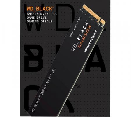 Almacenamiento Disco Solido SSD NVMe Western Digital 2TB Black SN850X 7300MB/s WDS200T2X0E-00BCA0