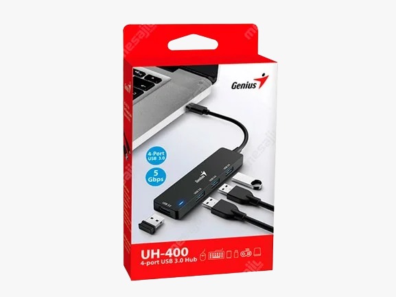 Cable Adaptador Genius HUB Tipo C A Usb A 3.0 X4 UH-400