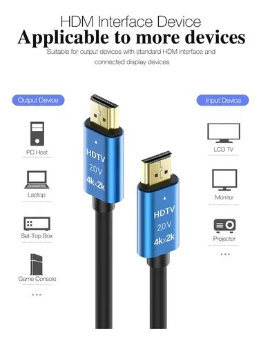 Cable Video Hdmi A Hdmi 2.0 3mts XC-FH3001 4K