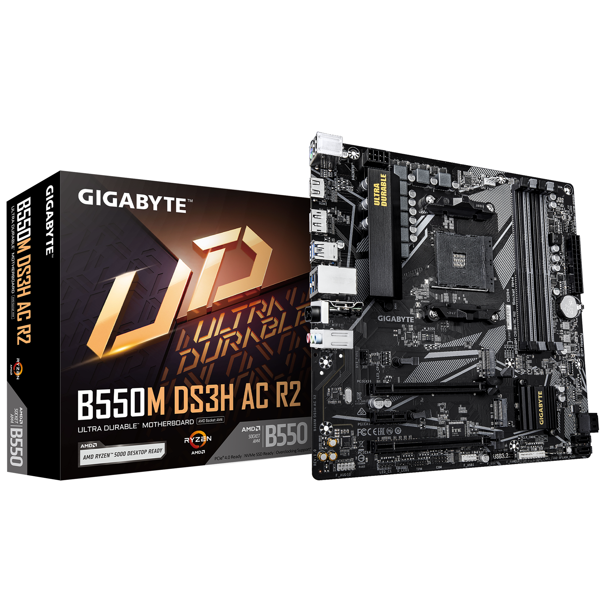 Motherboard Amd Gigabyte B550M DS3H AC R2 AM4