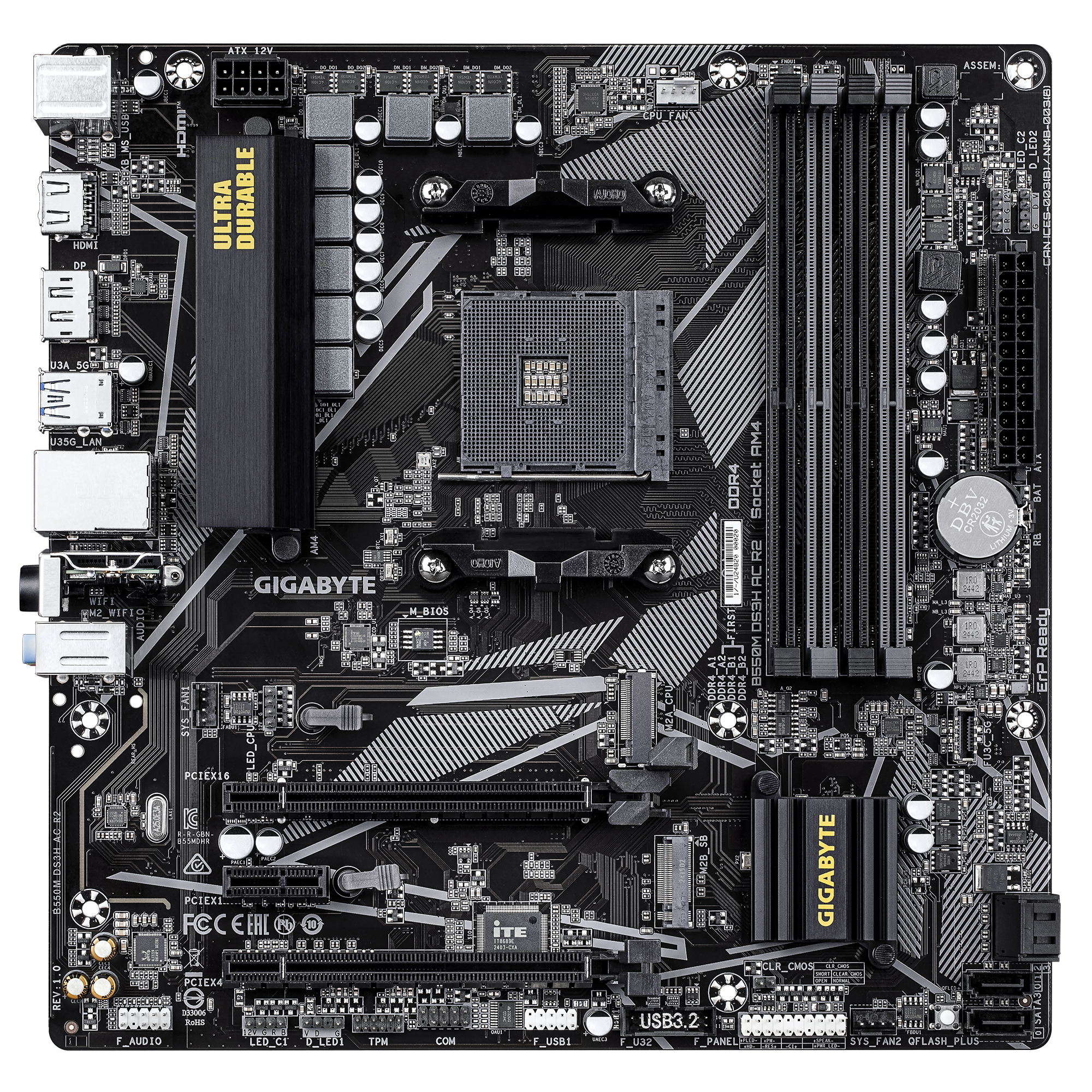 Motherboard Amd Gigabyte B550M DS3H AC R2 AM4