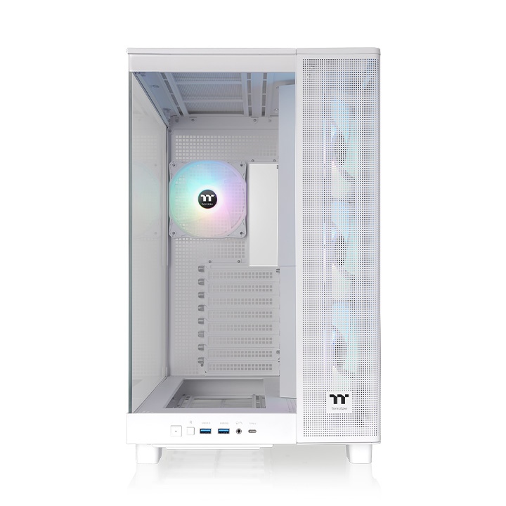 Gabinete Gamer Thermaltake View 380 XL TG X4 Fan ARGB White CA-11E-00M6WN-00