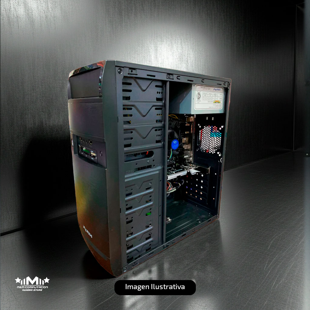 PC Armada Hogar/Oficina Kit QC7000M E2-7110 /8GGB /240GB /Gabinete + Fuente 500w