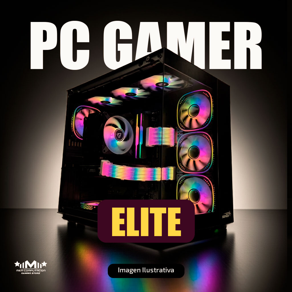 PC Armada Gamer Elite Ryzen 7 8700F /RX 9060 XT /B850M /32GB /1TB /Gabinete /Fuente 750W 80P