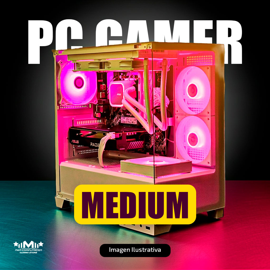 PC ARMADA GAMER MEDIUM RYZEN 5 5600 /RTX 5050 /A520M /16GB /480GB /GABINETE /FUENTE 550W 80P