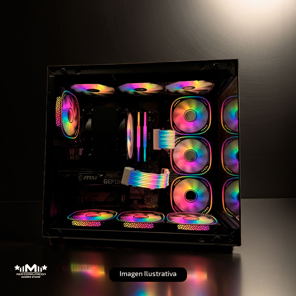 PC Armada Gamer Elite Ryzen 7 9700X /Cooler /RX 9060 XT /B850M /32GB /1TB /Gabinete /Fuente 750W 80P