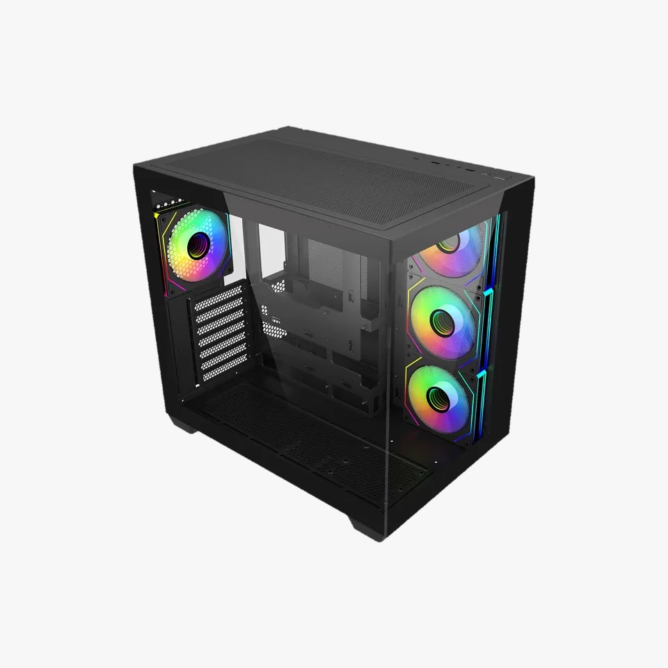 Gabinete Gamer Cooler Master Elite 681 X4 Fan ARGB Black E681-KHNN-S00