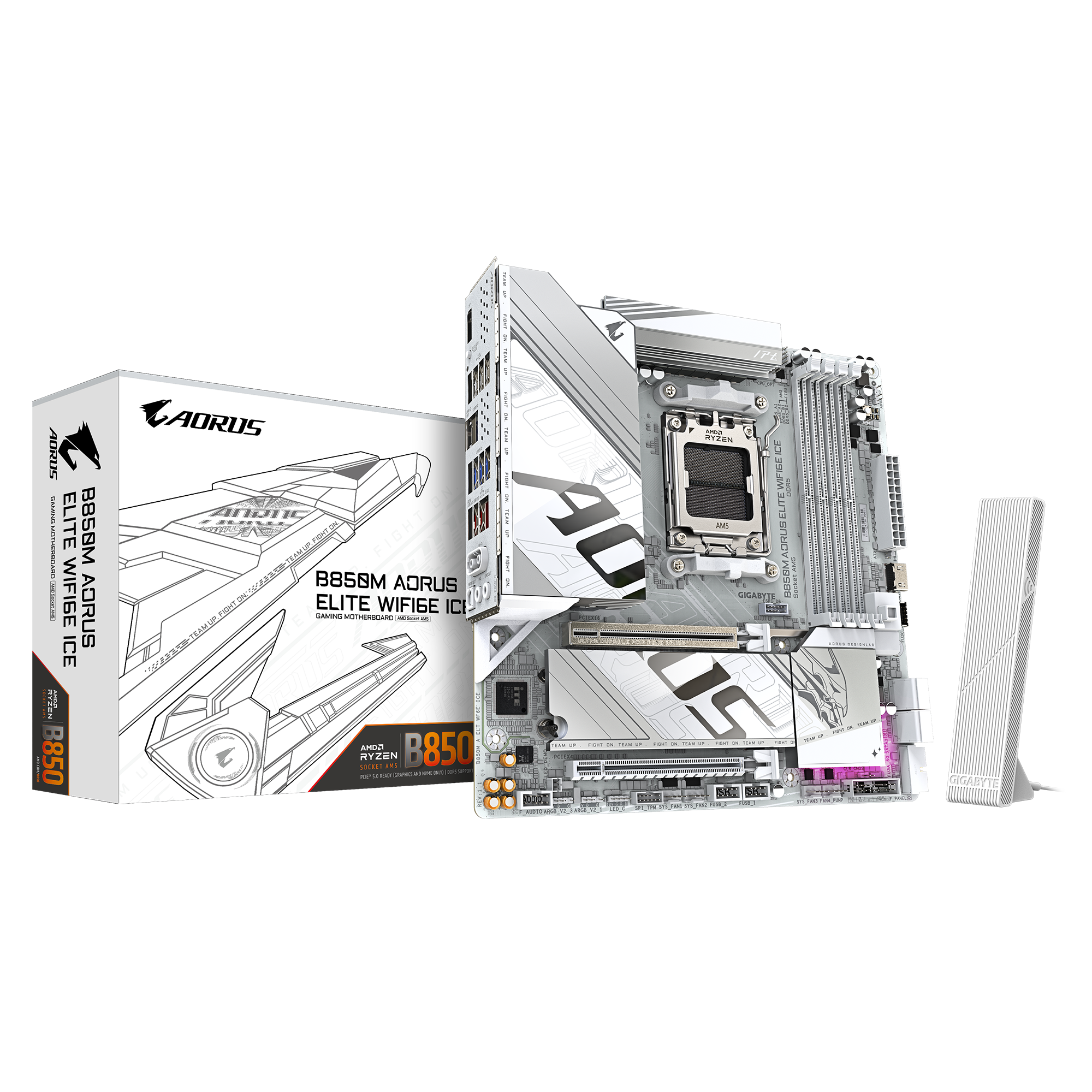 Motherboard Amd Gigabyte B850M Aorus Elite WIFI6E ICE AM5