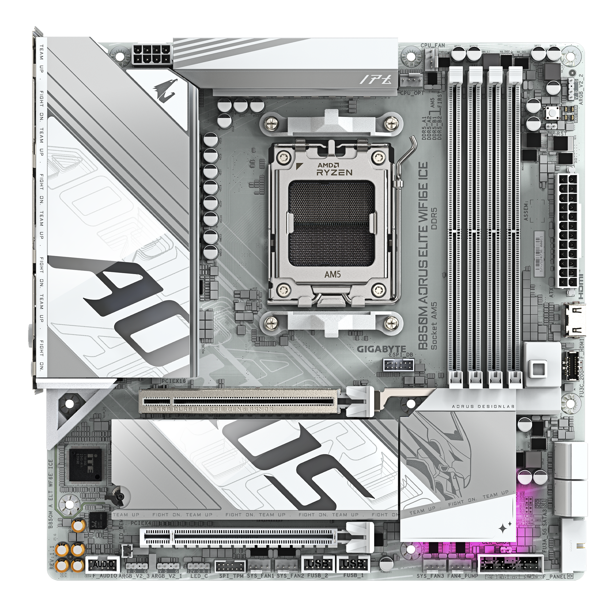 Motherboard Amd Gigabyte B850M Aorus Elite WIFI6E ICE AM5