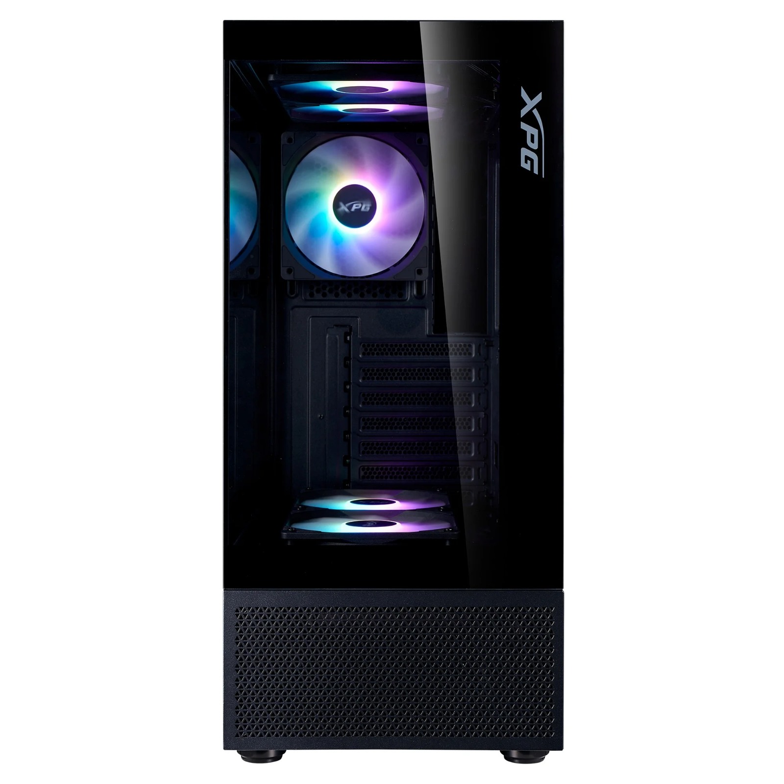 Gabinete Gamer XPG Invader X Mini X5 Fan ARGB Black INVADERXMINIMT-BKCWW