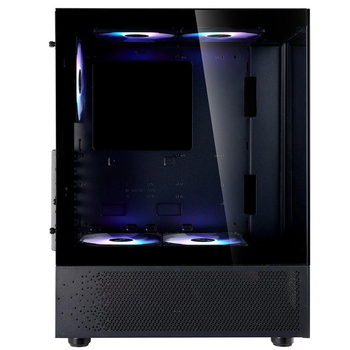 Gabinete Gamer XPG Invader X Mini X5 Fan ARGB Black INVADERXMINIMT-BKCWW