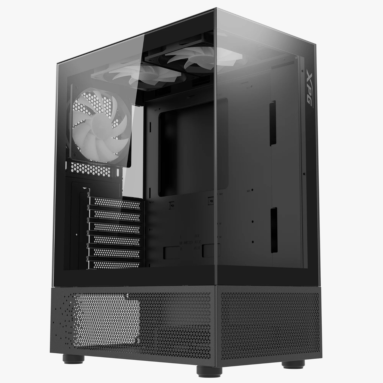 Gabinete Gamer XPG Invader X Mini X5 Fan ARGB Black INVADERXMINIMT-BKCWW