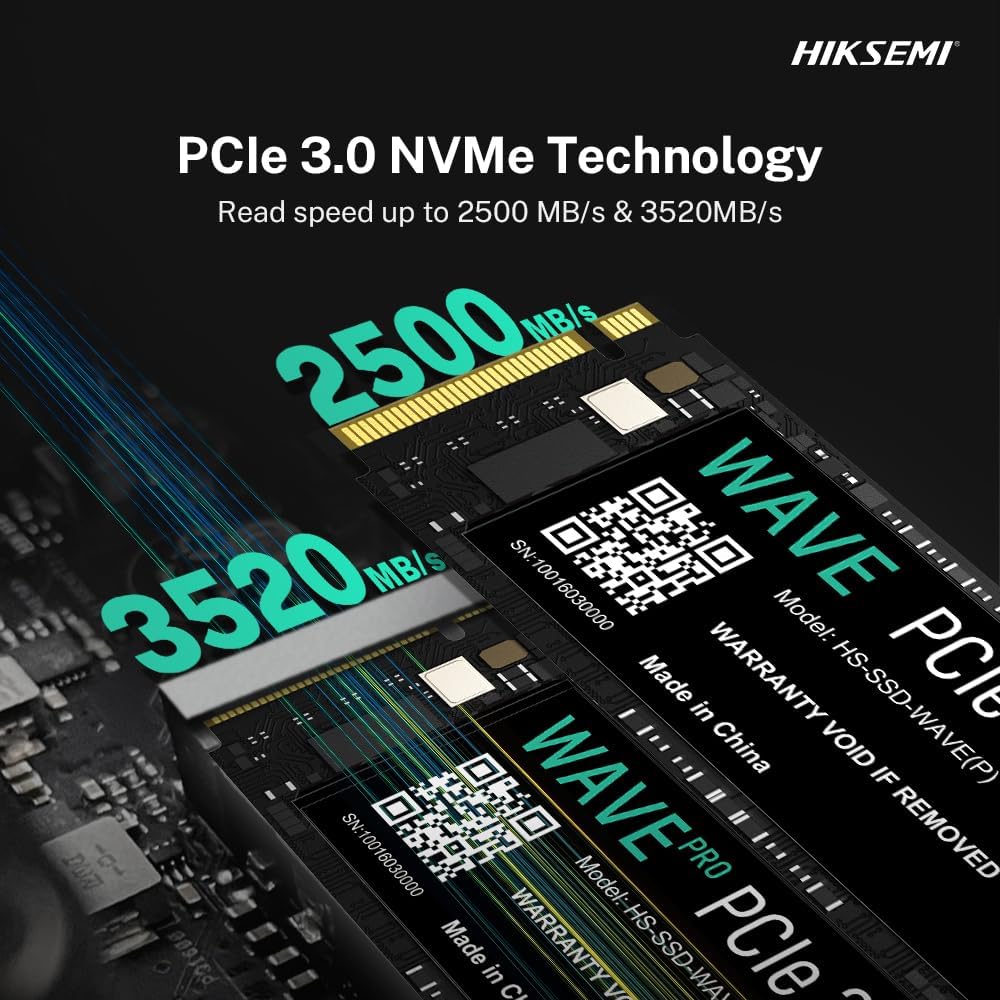 Almacenamiento Disco Solido SSD NVMe Hiksemi 256GB Wave M.2 HD-SSD-WAVE