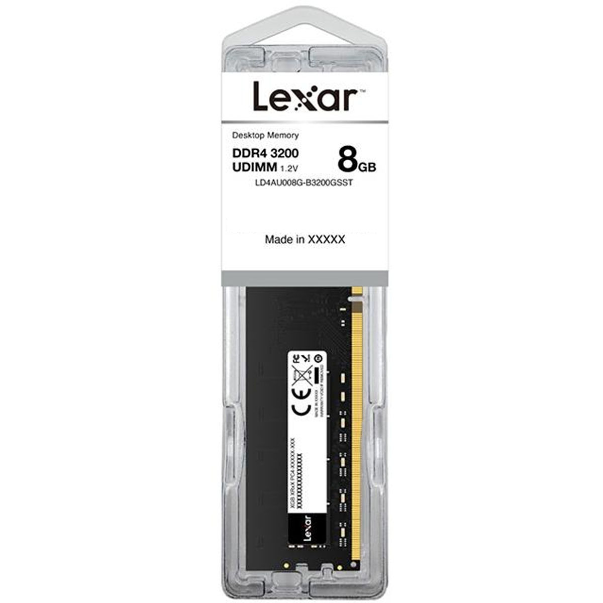 Memoria Ram DDR4 8GB Lexar 3200MHz LD4AU008G-B3200GSST
