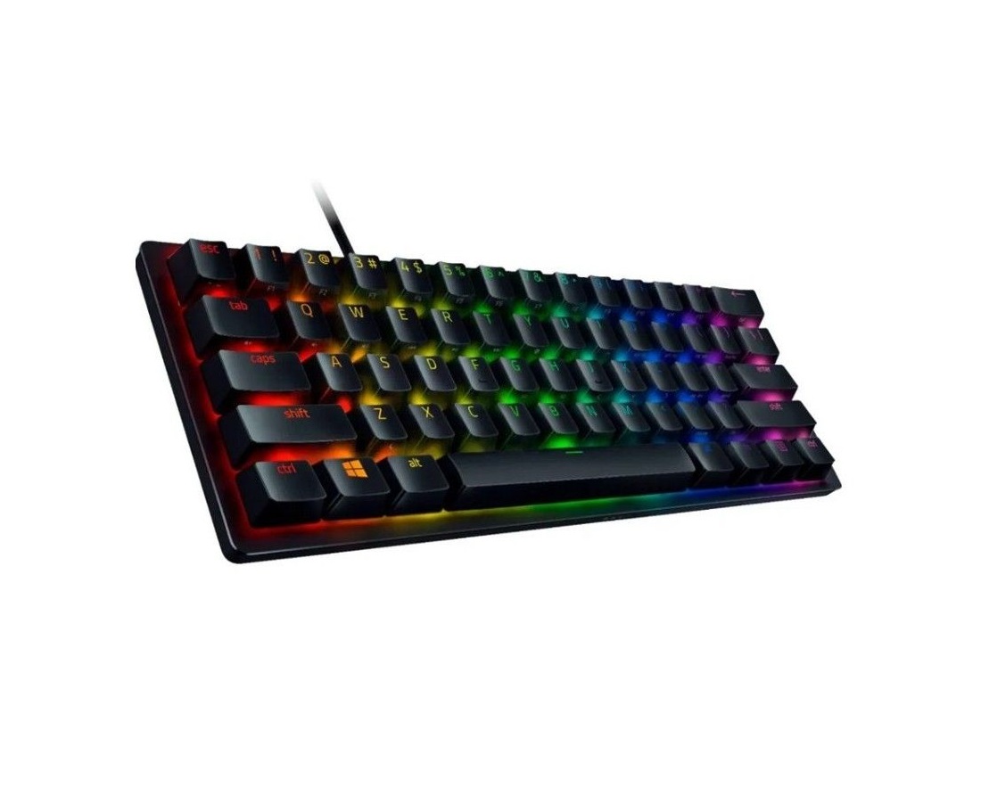 Perifericos Teclado USB Razer Huntsman Mini 60% Optical Switch Purple Gamer Mecanico RZ03-03392900-R311