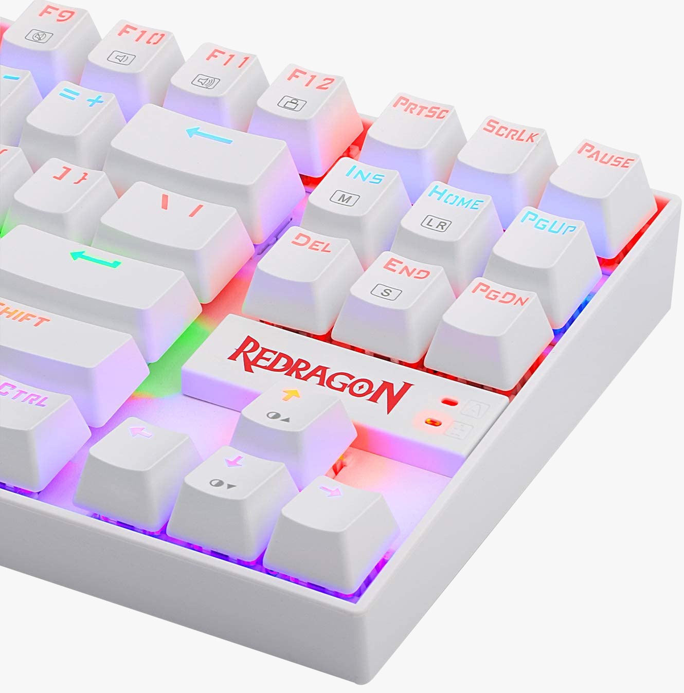 Perifericos Teclado USB Redragon Kumara 2 White Rainbow Switch Red Gamer Mecanico K552W-KR