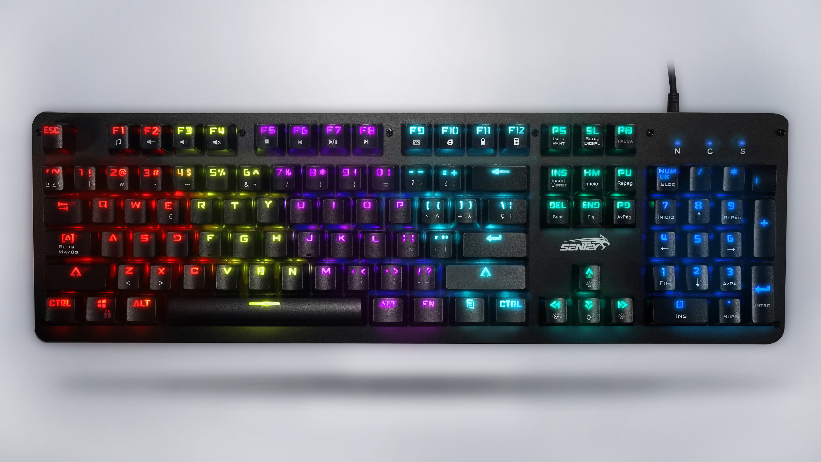 Perifericos Teclado USB Sentey FSPRO RGB Gamer Mecanico GS-530