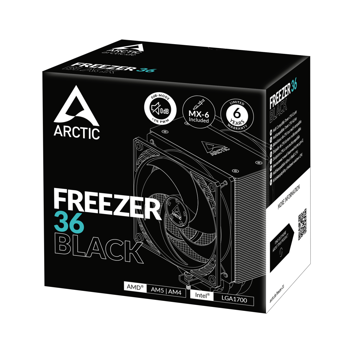 Refrigeracion Cooler CPU Arctic Freezer 36 Black