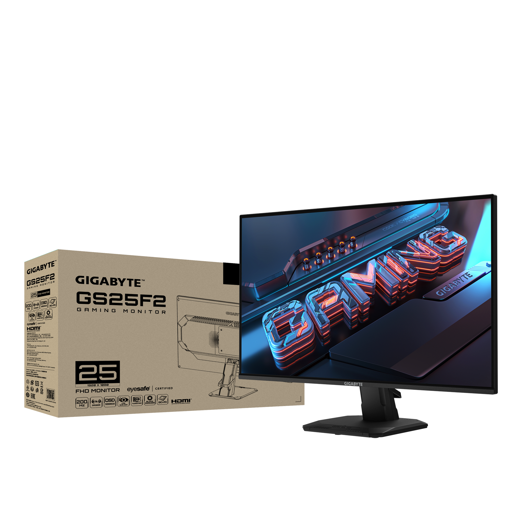 Monitor 25 Gigabyte 200Hz Full HD IPS 1ms GS25F2 AC1
