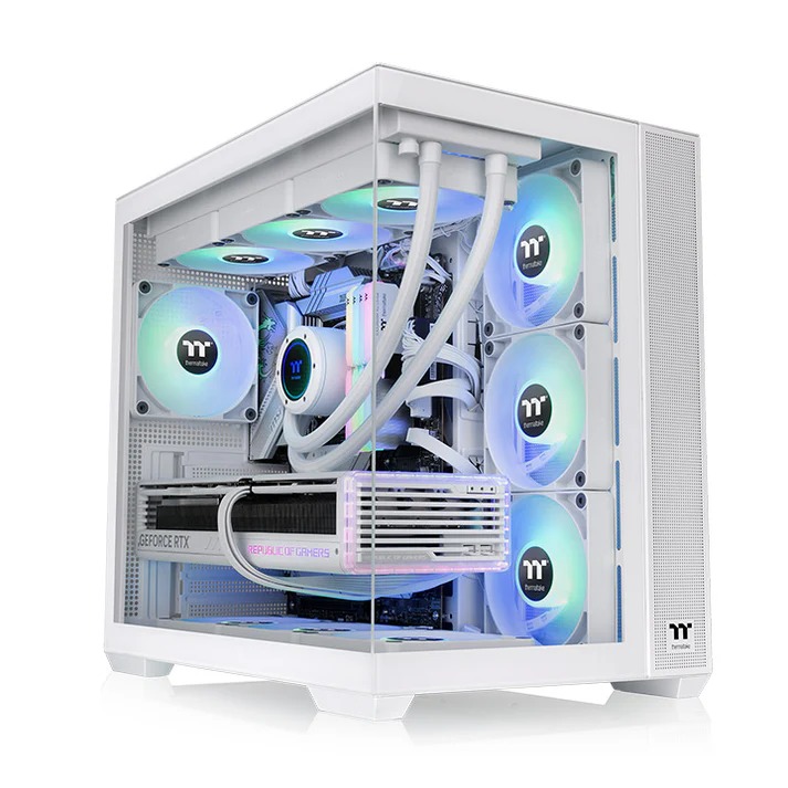 Gabinete Gamer Thermaltake View 380 TG X4 Fan ARGB White CA-1Z2-00M6WN-00
