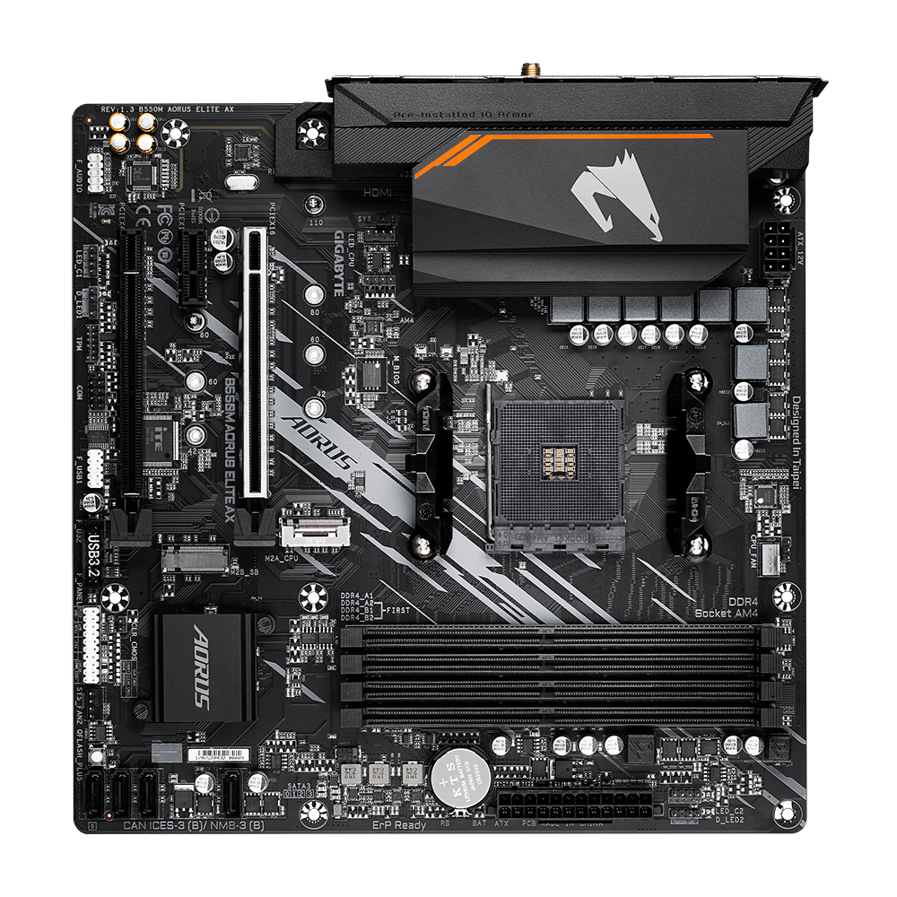Motherboard Amd Gigabyte B550M Aorus Elite AX AM4