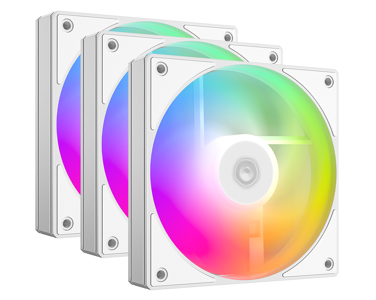 Refrigeracion Cooler Gabinete ID-Cooling X3 Trio ARGB White AS-120-W