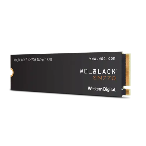 Almacenamiento Disco Solido SSD NVMe Western Digital 500GB Black SN770 PCIe 4.0 M.2 WDS500G3XCE-0CB3N0