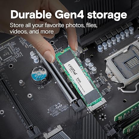 Almacenamiento Disco Solido SSD NVMe Crucial 1TB E100 PCIe 4.0 M.2 CT1000E100SSD8