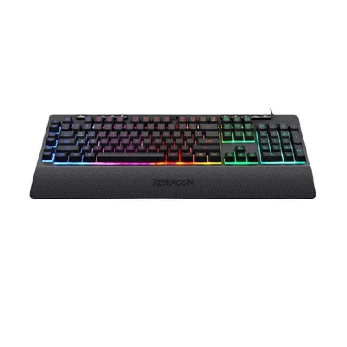 Perifericos Teclado USB Redragon Shiva Black Gamer K512RGB-1