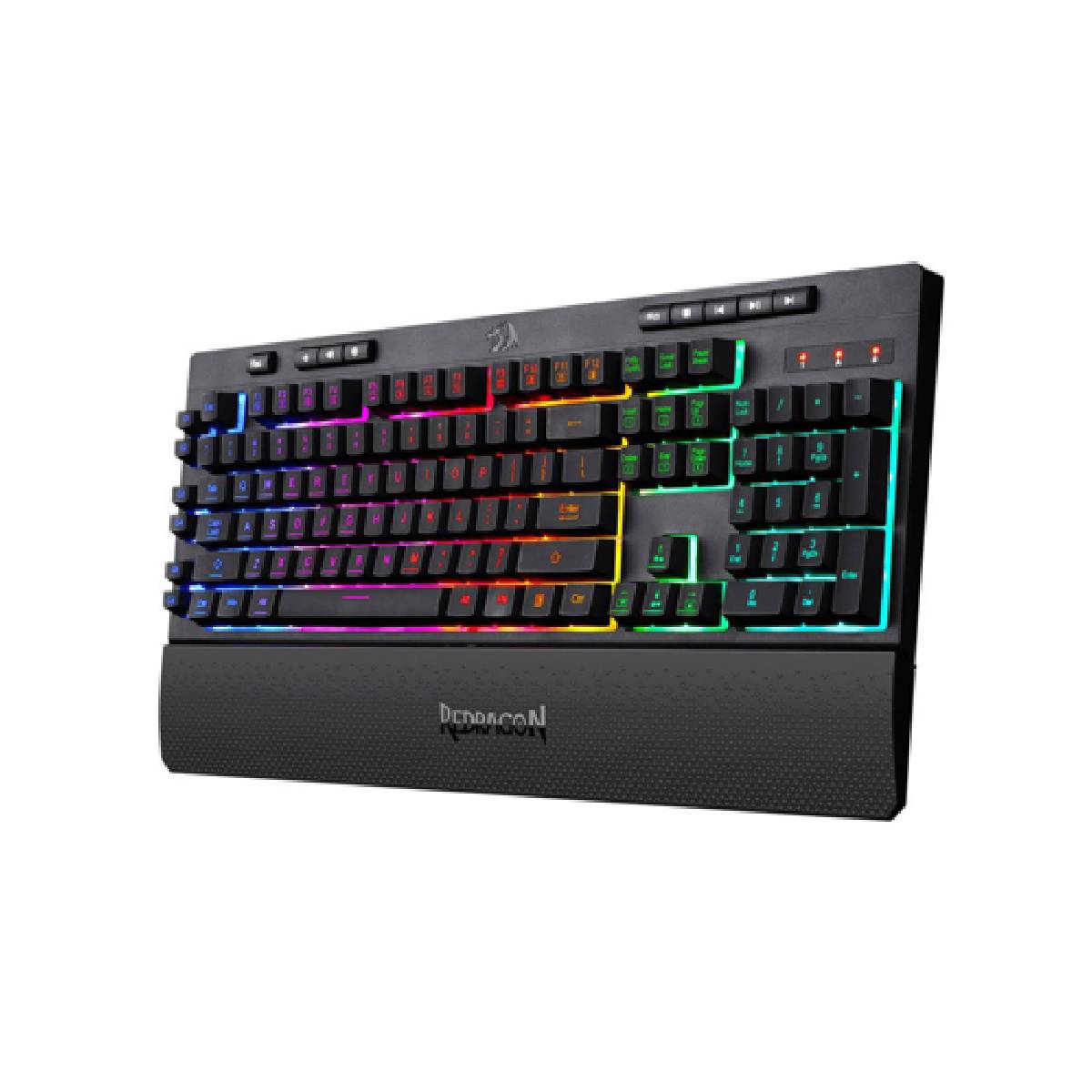 Perifericos Teclado USB Redragon Shiva Black Gamer K512RGB-1