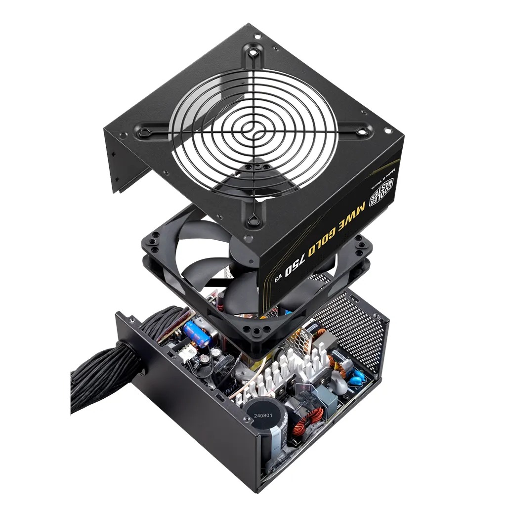 Fuente Certificada Cooler Master 750W MWE V3 80 Plus Gold MPE-7506-ACAG