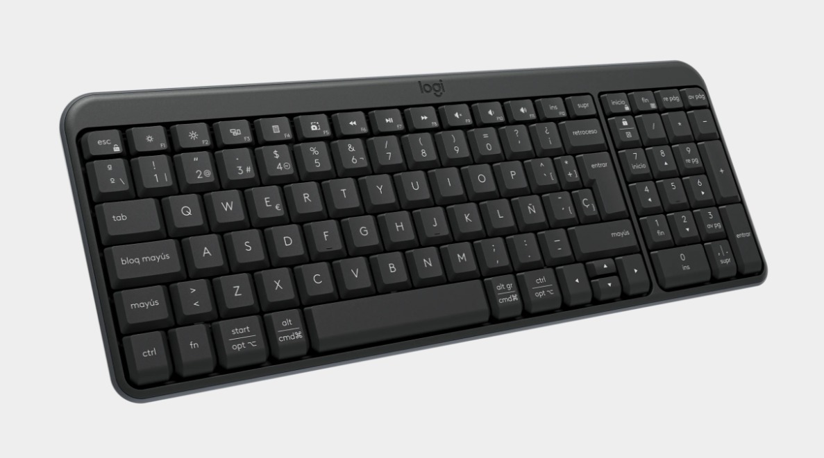 Perifericos Teclado Bluetooth Logitech K250 Pebble Graphite 920-013445