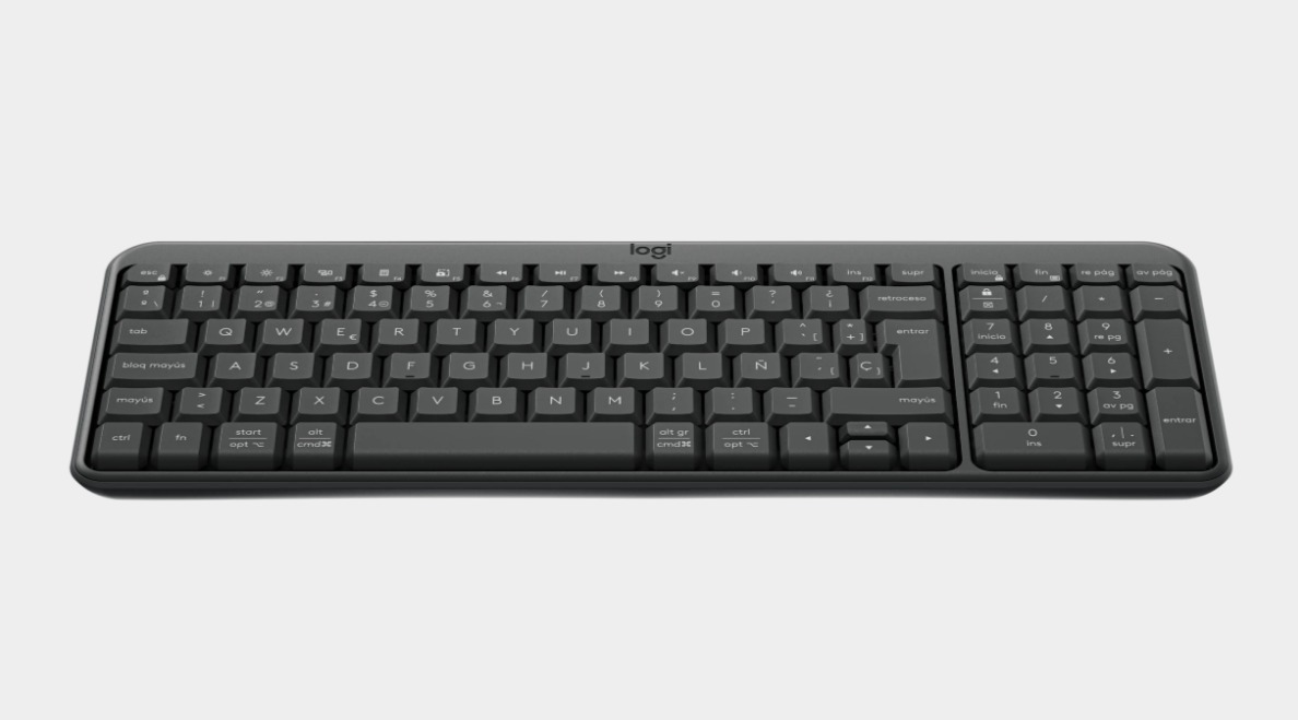 Perifericos Teclado Bluetooth Logitech K250 Pebble Graphite 920-013445