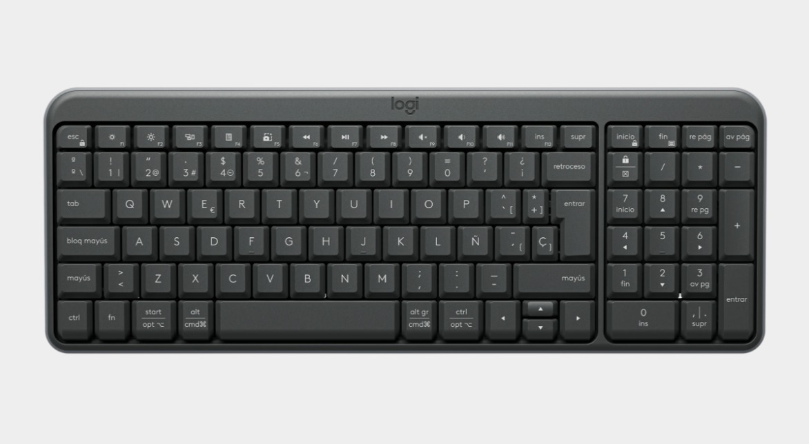 Perifericos Teclado Bluetooth Logitech K250 Pebble Graphite 920-013445