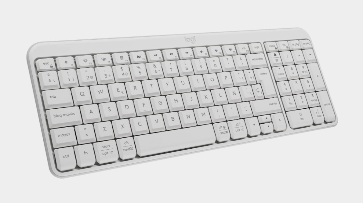 Perifericos Teclado Bluetooth Logitech K250 Pebble White 920-013446