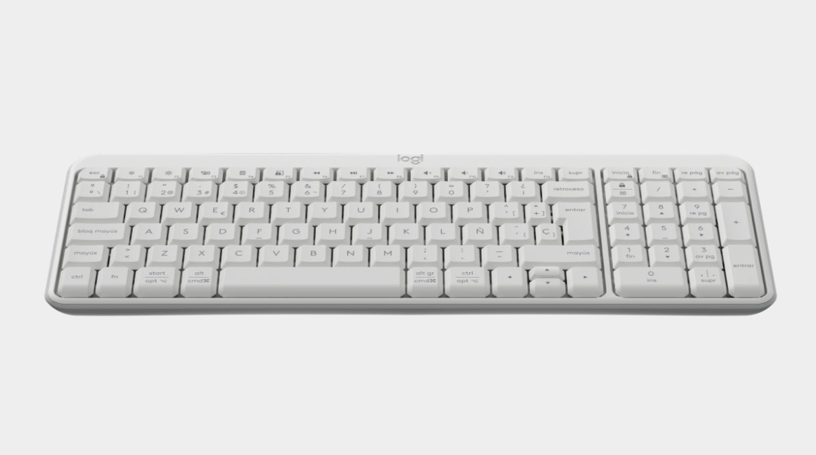 Perifericos Teclado Bluetooth Logitech K250 Pebble White 920-013446