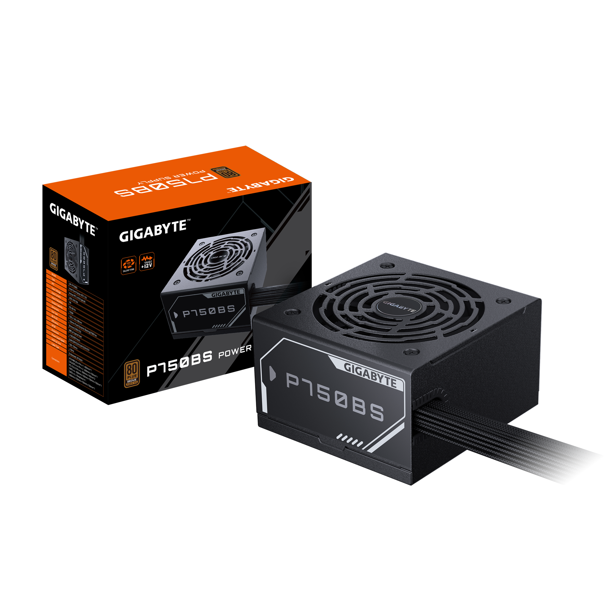 Fuente Certificada Gigabyte 750W 80 Plus Bronze GP-P750BS