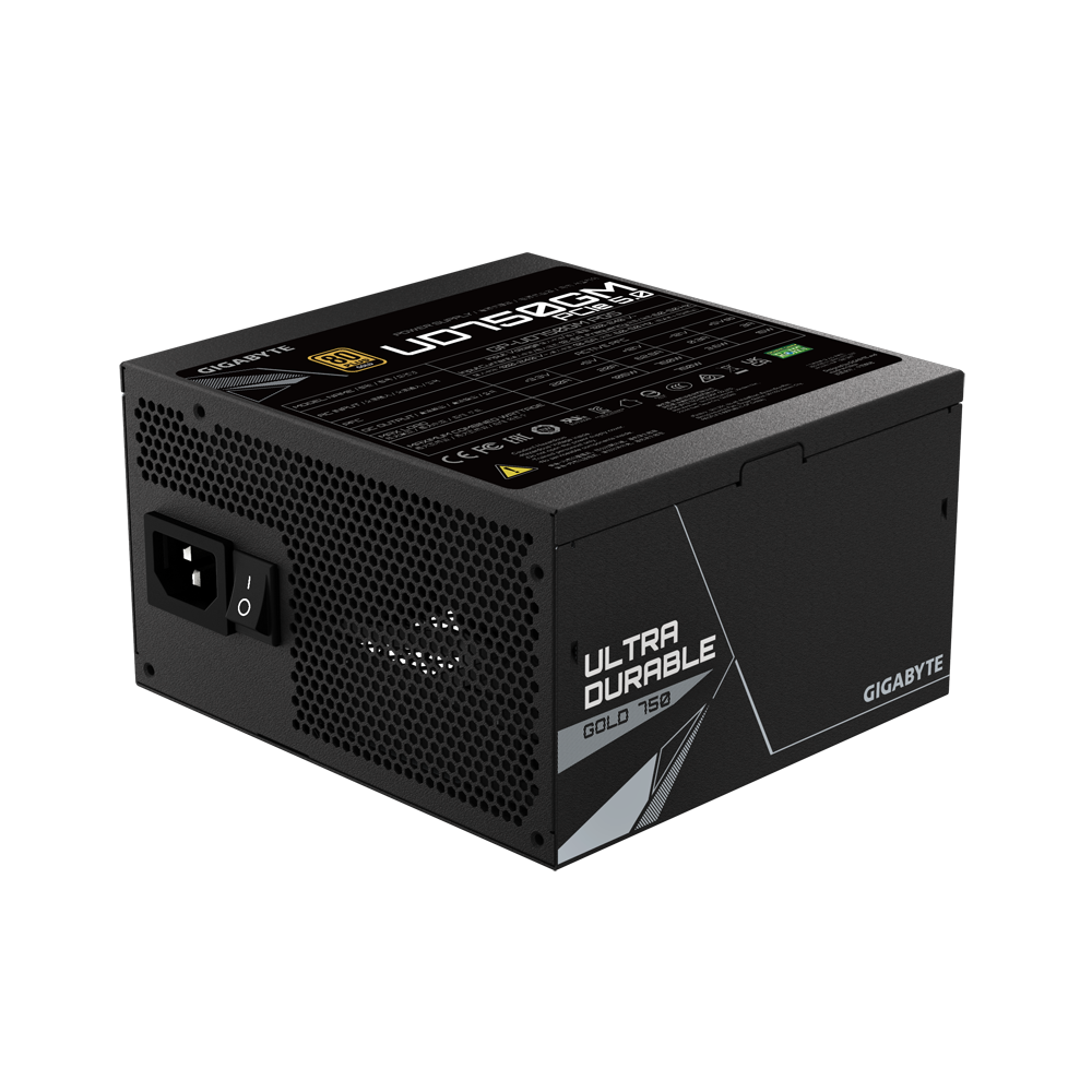 Fuente Certificada Gigabyte 750W UD Black 80 Plus Gold Full Modular GP-UD750GM PG5 V2