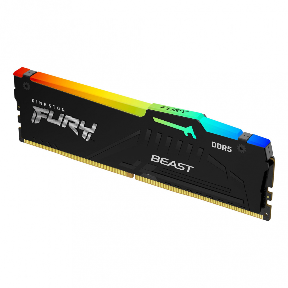 Memoria Ram DDR5 16GB Kingston 5600MHz Fury Beast Black RGB KF556C36BBEA-16