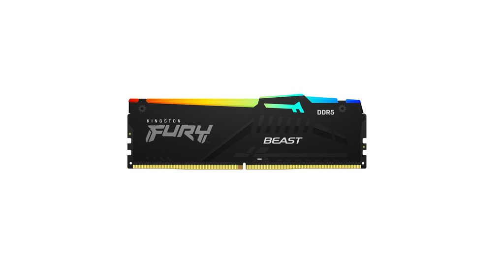 Memoria Ram DDR5 16GB Kingston 5600MHz Fury Beast Black RGB KF556C36BBEA-16