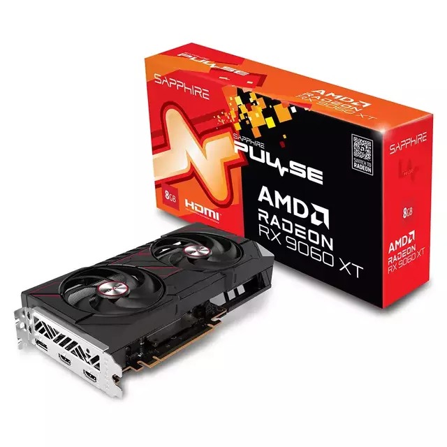 Placa De Video Radeon Sapphire RX 9060 XT Pulse Gaming OC 8GB