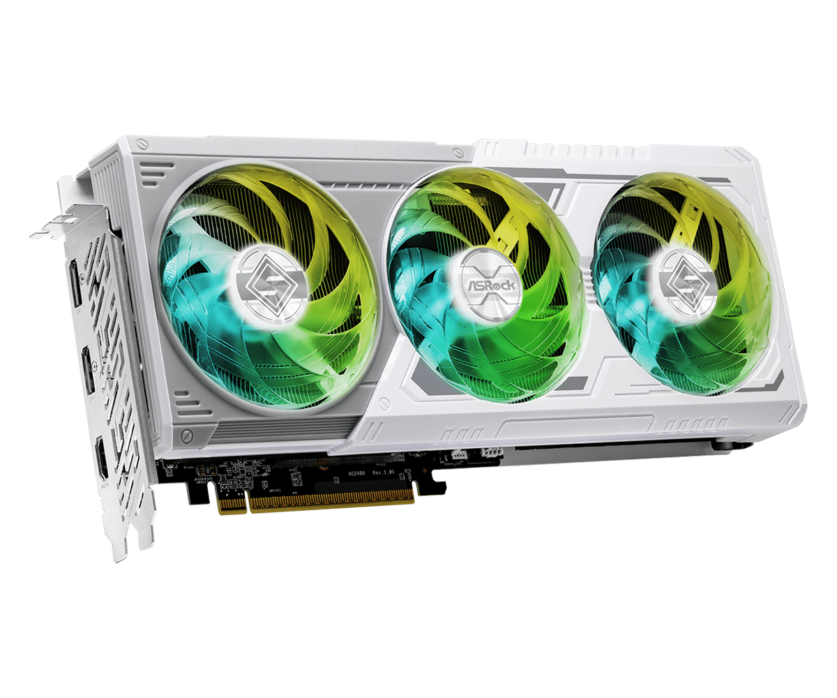 Placa De Video Radeon Asrock RX 9060 XT Steel Legend OC 8GB RX9060XT SL 8GO